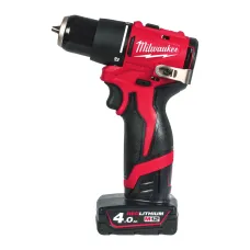 Дриль-шуруповерт акумуляторний ударний безщітковий Milwaukee M12 BLPDRC-402С 40 Нм (АКБ і ЗП) (4933500424)