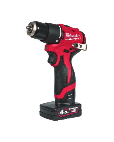 Дриль-шуруповерт акумуляторний ударний безщітковий Milwaukee M12 BLPDRC-402С 40 Нм (АКБ і ЗП) (4933500424)
