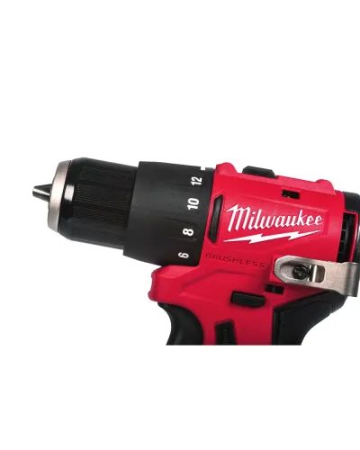 Дриль-шуруповерт акумуляторний ударний безщітковий Milwaukee M12 BLPDRC-402С 40 Нм (АКБ і ЗП) (4933500424)