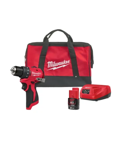 Дриль-шуруповерт акумуляторний Milwaukee M12 BLDDRC- 201BRF 40 Нм (АКБ і ЗП) (4933500773)