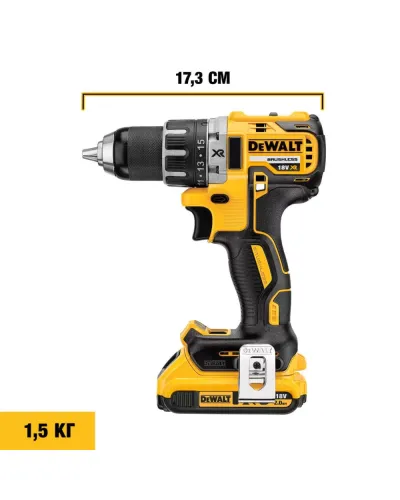 Дриль-шуруповерт акумуляторний безщітковий DeWALT DCD791NT (DCD791NT)