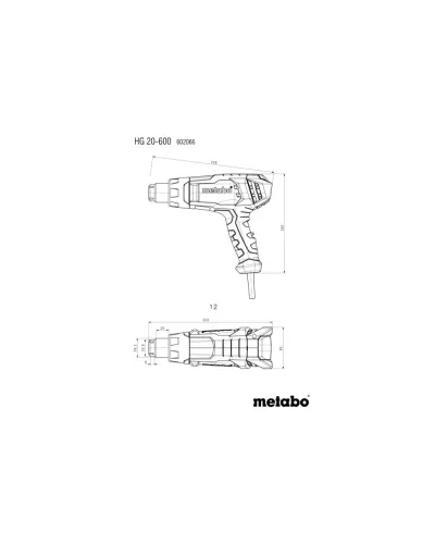 Технічний фен Metabo HG 20-600 (602066500)
