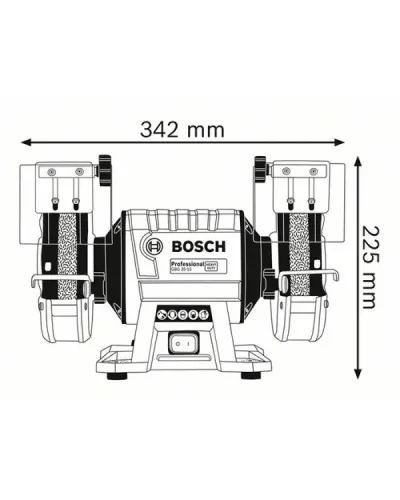 Точильний верстат Bosch Professional GBG 35-15 (060127A300)