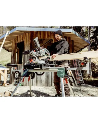 Акумуляторна торцювальна пила Metabo KGS 18 LTX BL 305 (ЗУ + АКБ) (614305810)