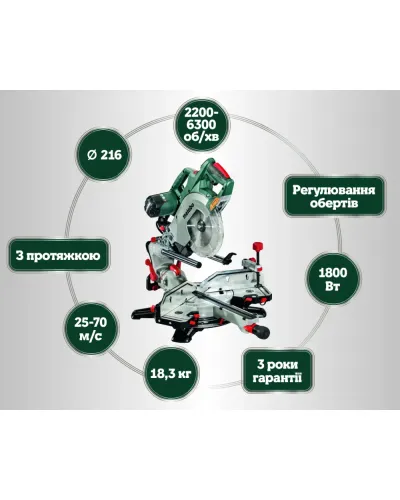 Торцовочная пила Metabo KGSV 72 Xact SYM (612216000)