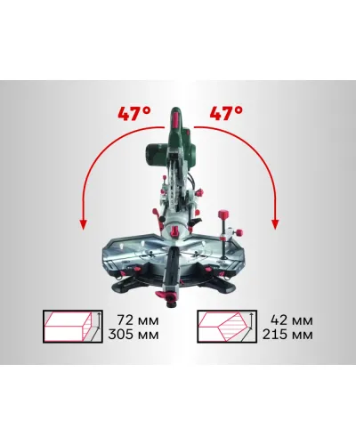 Торцовочная пила Metabo KGSV 72 Xact SYM (612216000)