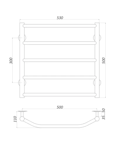Рушникосушарка UNIO LT EL 500-500-5