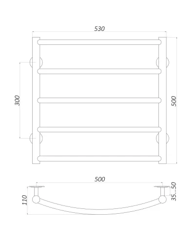 Рушникосушарка UNIO LD ER 500-500-5