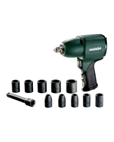 Пневмогайкокрут ударний Metabo DSSW 360 SET 1/2" з набором головок (604118500)