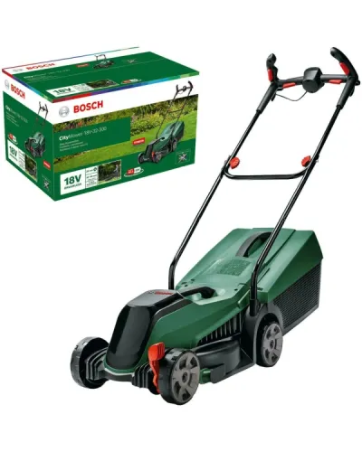 Акумуляторна газонокосарка Bosch CityMower 18V-32-300 (без АКБ і ЗП) (06008B9A08)