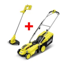 Газонокосилка аккумуляторная Karcher LMO 18-33 + LTR 18-25 + Триммер SK + Зарядный комплект 18/5 (9.612-112.0)