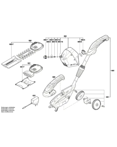 Акумуляторний кущоріз-ножиці Bosch ISIO 3 (0600833108)