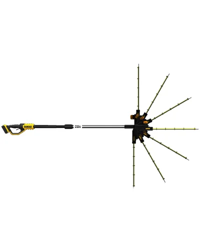 Кущоріз акумуляторний безщітковий зі штангою DeWALT DCMPH566N