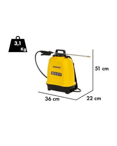 Обприскувач акумуляторний ранцевий STANLEY SXSPBS12E (12 л) (SXSPBS12E)