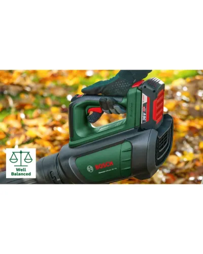 Повітродувка акумуляторна Bosch AdvancedLeafBlower 36V-750 (АКБ і ЗП) (06008C6000)