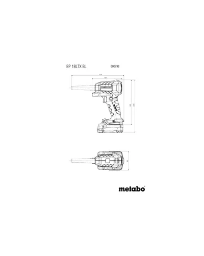 Акумуляторний продувний пістолет Metabo BP 18 LTX BL (600798850)