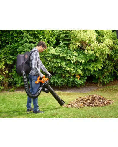 Садовый пылесос Black+Decker BEBLV290 электрический, 2,9 кВт (BEBLV290)
