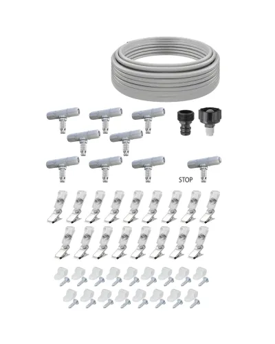 Система охолодження повітря мікротуманом Claber 90752 HAPPY FRESH EVOLUTION 12 M KIT