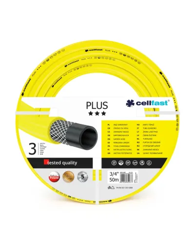 Шланг для поливу Cellfast PLUS 10-221 50 м 3/4" жовтий