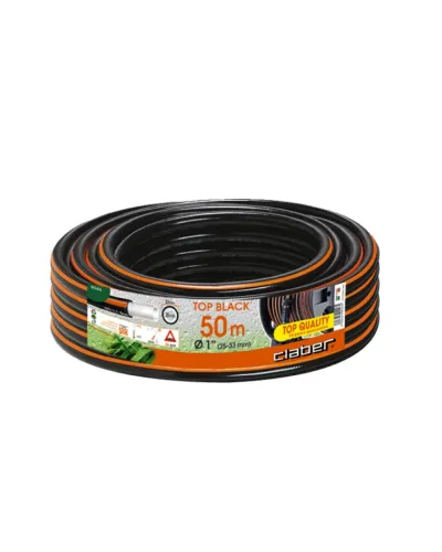 Шланг для поливу Claber Top-Black 50 м 1" чорний