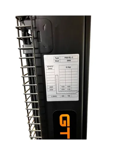 Штабелер електричний GTM PSE15L-C 2600 1,5т/2,6м з АКБ Li-ion 24В 60 А*год (PSE15L-C 2600)