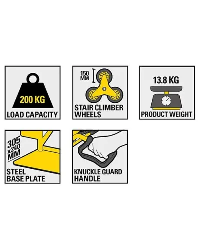 Візок сталевий транспортувальний вантажний STANLEY (200 кг) (SXWT-HT523)
