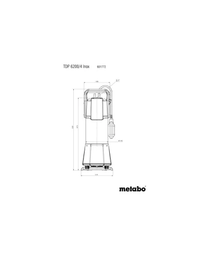 Занурювальний насос Metabo TDP 6200/4 Inox (601772000)