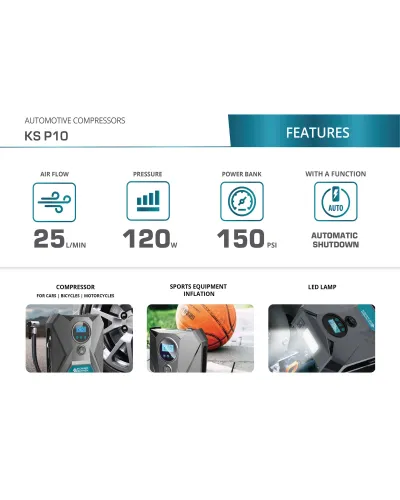 Автомобільний компресор KS P10