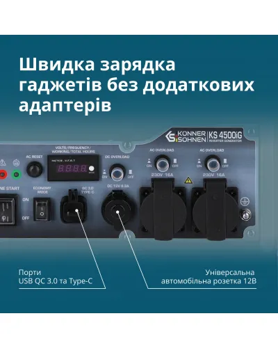 Генератор інверторний KS 4500iG