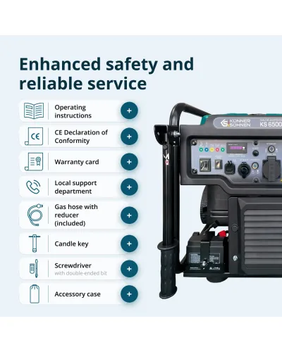Інверторний генератор KS 6500iEG (бензин/газ)