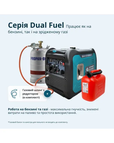 Інверторний газобензиновий генератор KS 5500iEG S