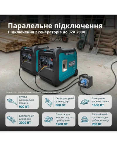 Інверторний газобензиновий генератор KS 5500iEG S