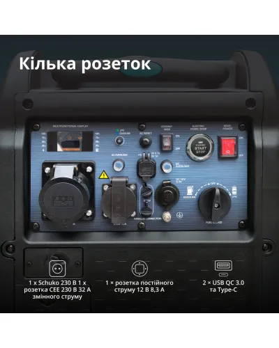 Інверторний газобензиновий генератор KS 5500iEG S