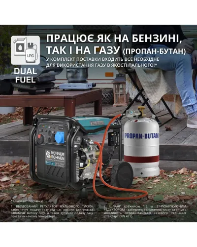 Інверторний газобензиновий генератор KS 8100iEG