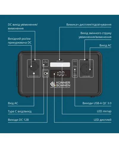 Портативна електростанція KS 500PS