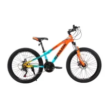 Велосипед SPARK FORESTER JR. (колеса - 24", стальная рама - 11") оранжевый с голубым