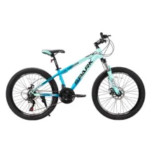 Велосипед SPARK FORESTER JR. (колеса - 24", стальная рама - 13") голубой с бирюзовым