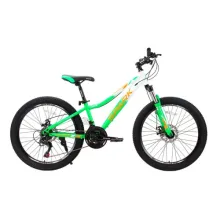 Велосипед SPARK WAVE JR. (колеса - 24", стальная рама - 12") зеленый с белым