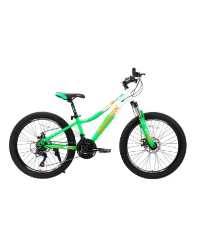 Велосипед SPARK WAVE JR. (колеса - 24", сталева рама - 12") зелений з білим
