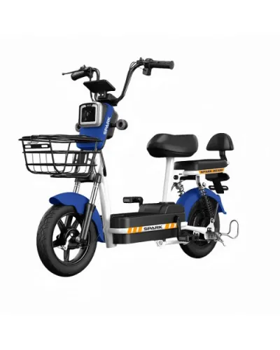 Велосипед с электромотором SPARK BEAM 14" 48V/400W/12Ah Темно-синий