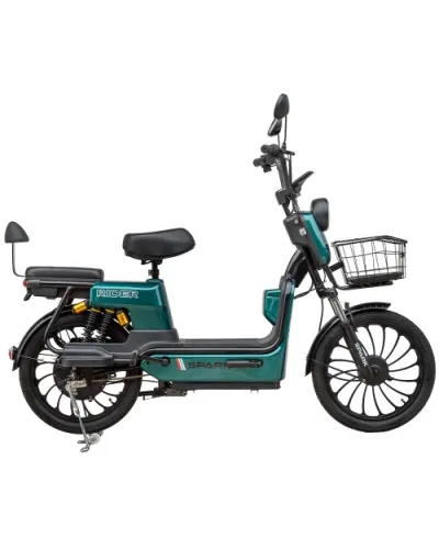 Велосипед с электромотором SPARK RIDER 14" 48V/500W/20Ah Зелёный