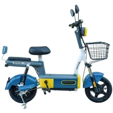 Велосипед з електродвигуном  SPARK VOLT 14" 48V/400W/12Ah Синій із жовтим