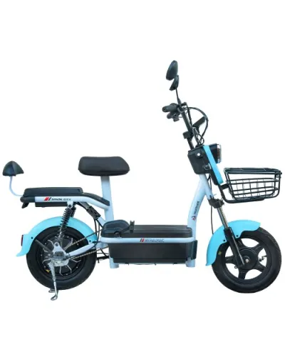 Велосипед з електродвигуном  SPARK CITY 14» 48V/500W/20Ah Блакитний