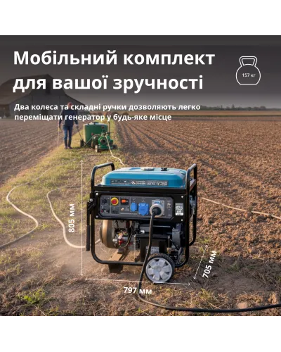 Бензиновий генератор двоциліндровий «Könner & Söhnen» KS 15-1E ATSR