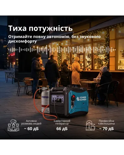 Інверторний газобензиновий генератор KS 4000iEG S